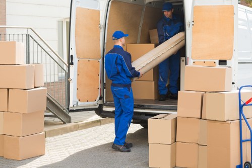 Professional movers assisting with a residential move in Barnsbury