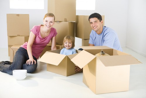 Office relocation items prepared for transport near Barnsbury