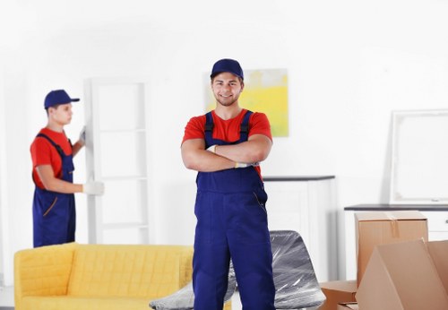 Local removals team planning a move in Barnsbury street with period homes