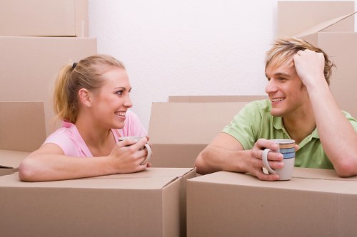 Local moving team handling boxes and household items in Barnsbury
