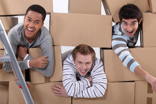 Packing and loading office equipment for relocation in Barnsbury