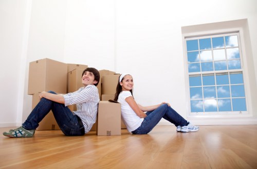 Careful furniture handling during a flat removal in Barnsbury