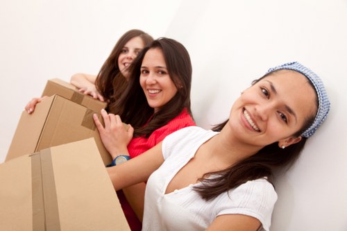 Local furniture pick-up service navigating tight access in Barnsbury buildings